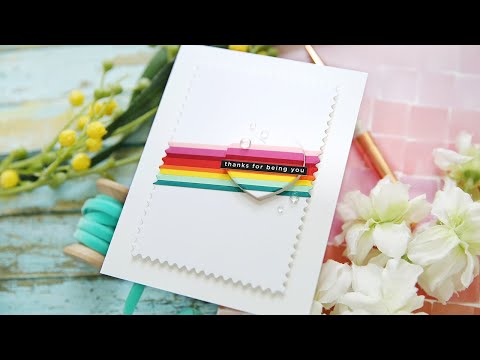 Simon Says Stamp Modern Postage Stamp Rectangles Wafer Dies sssd112795c