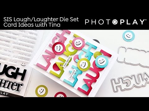 PhotoPlay Laugh Laughter Dies sis4584 Funny Bone Card Video