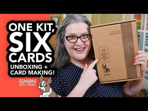 Simon Says Clear Stamps Made to Flourish 2469ssc Cathy Zielske Let's Unbox the Latest Simon Says Stamp Card Kit and Make SIX cards!