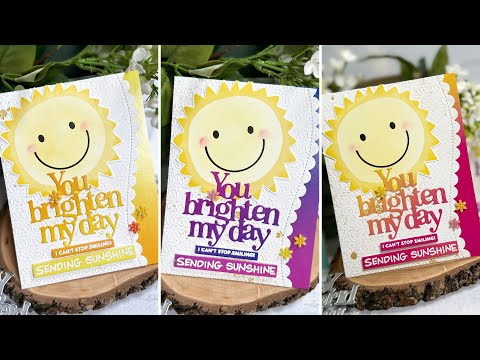 Tim Holtz Fossilized Amber Distress Spritz tdu86314 Happy Sun Cards Video