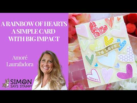 Simon Says Clear Stamps Lots of Hearts sss101208 Heart to Heart