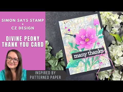 CZ Design Clear Stamps Thank You Basics cz393c Rain or Shine