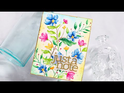 Simon Says Stamp Embossing Folder and Cutting Dies Chelsea Floral sfd389 Celebrate
