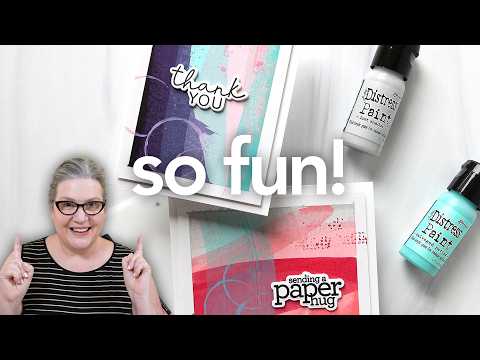 CZ Design Stamps and Dies Thank You Basics set993ty Moments in Time This Paint Technique Is SO Fun! A MUST-try for Cardmakers! Cathy Zielske
