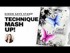 Simon Says Stamp Creative Overlays Transparencies 1008ssa Bringing Multiple Techniques Together on One Card : Simon Says Stamp Mindy Eggen