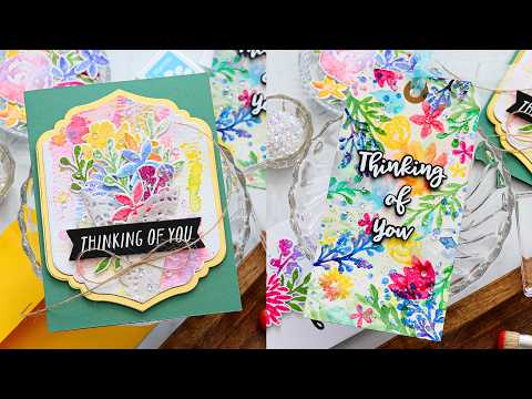 Simon Says Stamp Card Kit of the Month March 2026 Watercolor Bouquet ck0326