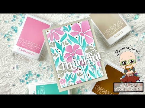 Simon Says Stamp Set of 4 Stencils Floral Whimsy ssst221683
