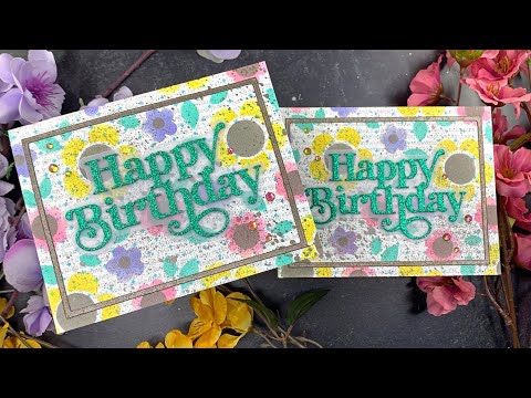 Simon Says Stamp Fancy Large Happy Birthday Wafer Dies 1053sd Be Bold