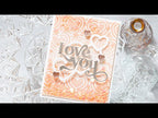 Simon Says Stamp Stencil HEART CHAIN ssst221594