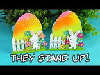 Simon Says Stamp Basic Shapes Nested Eggs 1579sd Beautiful Moments Easter Egg Shaped Card That STANDS UP! | Die Cut Bunny Card Sandi MacIver
