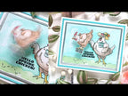 Tim Holtz Distress Watercolor Pencils Bundle of 73 And Sharpener Ranger Spring Chicken Card Video