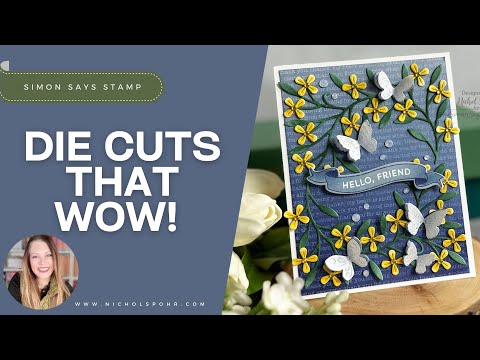 Simon Says Stamps and Dies Banner Greetings set984bg Moments in Time Stunning Die Cuts to WOW Your Audience! Nichol Spohr