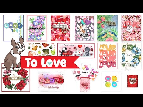Simon Says Stamp To Love Collection I Want It All Stamps and Coordinating Dies set911sd