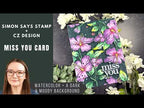 Simon Says Stamps and Dies Hibiscus Blooms Miss You Hibiscus Blooms Card | Simon Says Stamp + CZ Design Amy Rysavy