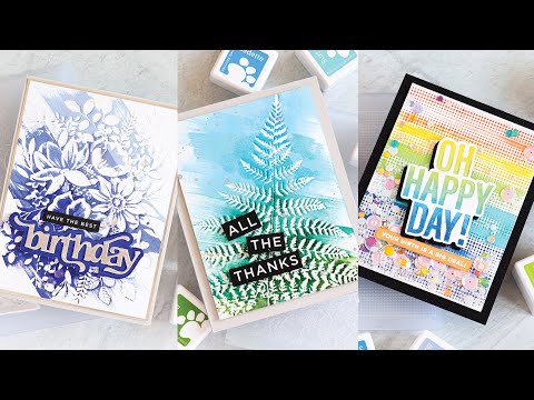 Simon Says Stamp Pawsitively Saturated Ink Cubes Blue Skies ssc605