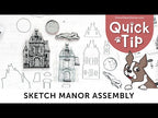 Tim Holtz Sketch Manor Stamps with Simon Says Stamp Dies Bundle setsm25