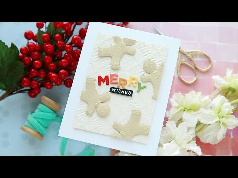 Simon Says Stamp Embossing Folder and Cutting Die Gingerbread Man sfd456 Festive Fun