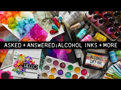 Tim Holtz Alcohol Ink Set Rodeo Ranger tak58755 Asked and Answered Series Video