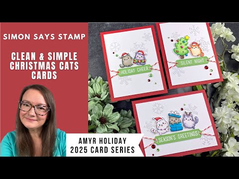 Simon Says Stamps and Dies Christmas Cats set1067cc Sugar and Spice