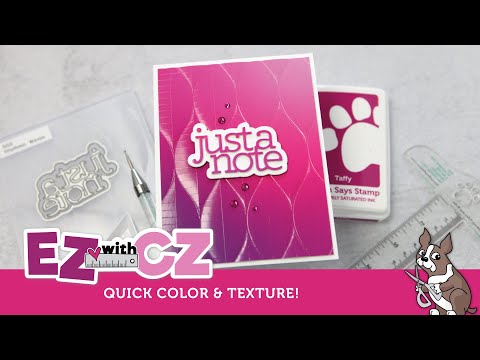 CZ Design Stamps and Dies Just a Note Notes set769jn Celebrate