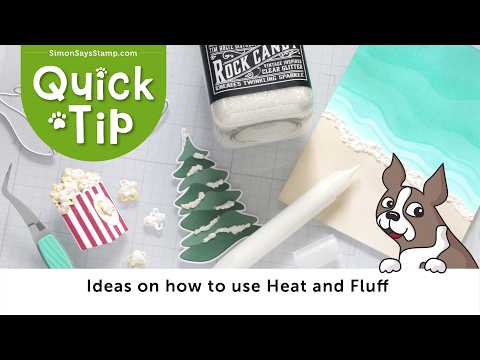 Simon Says Stamp White Heat and Fluff 10ml st0212 Heat It and Watch the Magic Happen! 🤍 Quick Tip