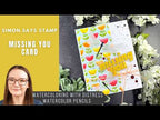 Simon Says Stamp Embossing Folder Everlasting Flowers sf623 In My Heart Missing You Card | Simon Says Stamp + CZ Design Amy Rysavy