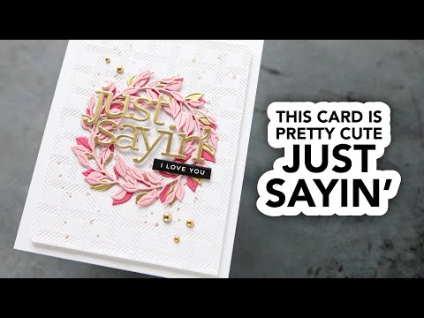 CZ Design EZ Strips Reverse Just Sayin czez005 DieCember