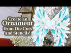 Simon Says Stencils and Dies Angel Wings set1099aw And Everything Nice Nina Trapani Ornament Tutorial