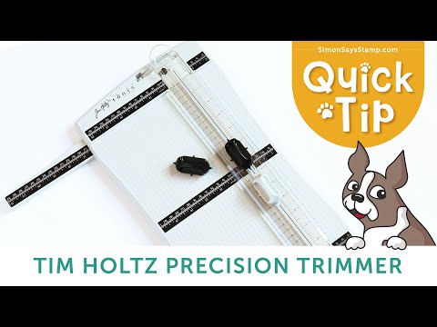 Tim Holtz Tonic Precision Trimmer And Spare Cutting Blades Bundle Quick Tip Video