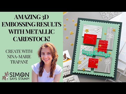 Simon Says Stamp Embossing Folder and Die All Wrapped Up set1119wu