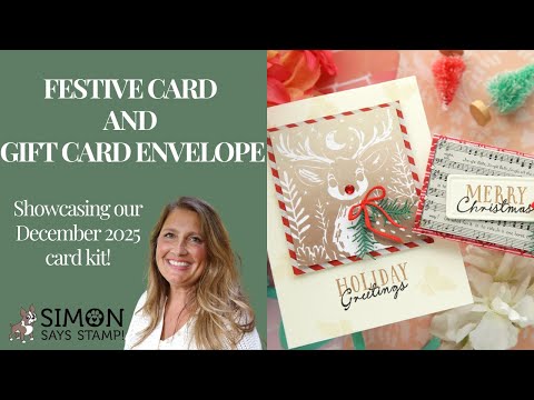 PREORDER Simon Says Stamp Card Kit of the Month December 2025 Bright Christmas ck1225