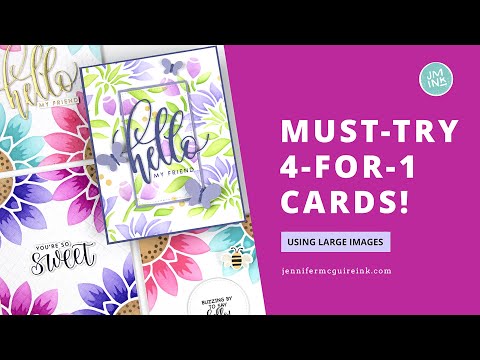 Gina K Designs Spectacular Sunflowers Layering Stencils gkdst55