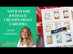 Simon Says Clear Stamps Journal Jamboree 3301ssc DieCember Not Just for Journals! Creative Hello Card Idea with Journal Jamboree Laura Bassen