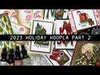 Tim Holtz Distress Frosted Juniper Mica Stain Ranger Christmas Tree Stencil Project Video