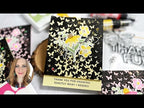 Tim Holtz Distress Archival Ink Pad Black Soot Ranger Floral Butterfly Cards Video