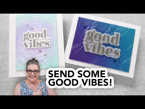CZ Design Stamps and Dies Bad Day Good Vibes set814bd Sunny Vibes