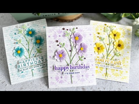 CZ Design Stamps and Dies Birthday Basics set740bb Splendor