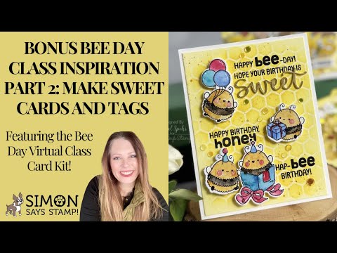 Simon Says Stamps Dies and Stencils Thanks Always set979ta Nichol Spohr Bee Day Class Bonus