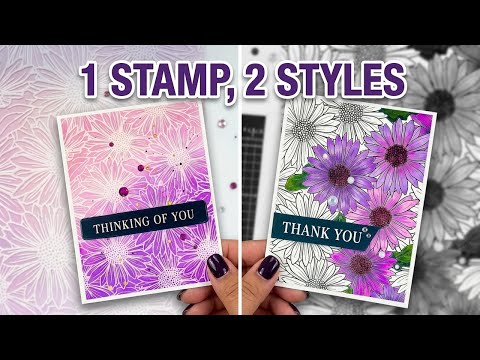 Simon Says Stamp EZ Strips XL Friendship set1208xf In My Heart 1 stamp, 2 completely different cards