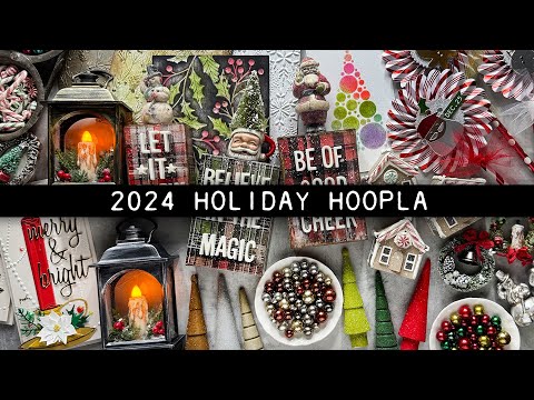 Tim Holtz Distress Archival Ink Pad Black Soot Ranger Christmas Holly Background Video