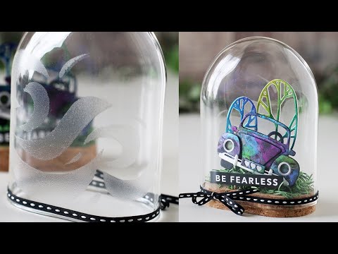 Tim Holtz INK AIR BLOWER Ranger tac69096 Mixed Media with Shari Carroll 60’s Style Be Fearless Video