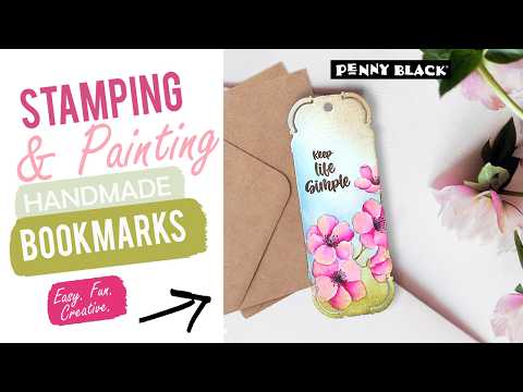 Penny Black Positivity Clear Stamp and Die Set bookmark video