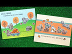 Lawn Fawn Let's Go Nuts Clear Stamps lf2407