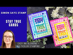 Simon Says Stamp Crimped A2 Rectangles Wafer Dies 1407sd In My Heart Stay True Cards | Simon Says Stamp Amy Rysavy stencil