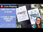 Simon Says Stencil and Die Large Snowflake set1082ls Sugar and Spice
