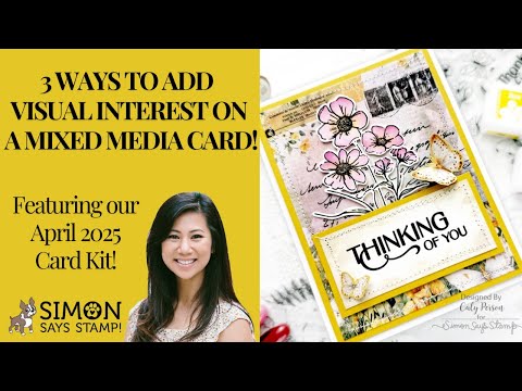Tim Holtz Distress 1.25 Inch Collage Brush Ranger TDA50889 Mixed Media Card Video