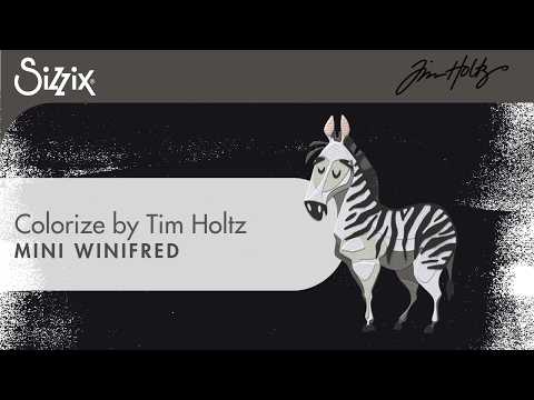 Tim Holtz Sizzix Winifred Mini Colorize Thinlits Dies 667218 video