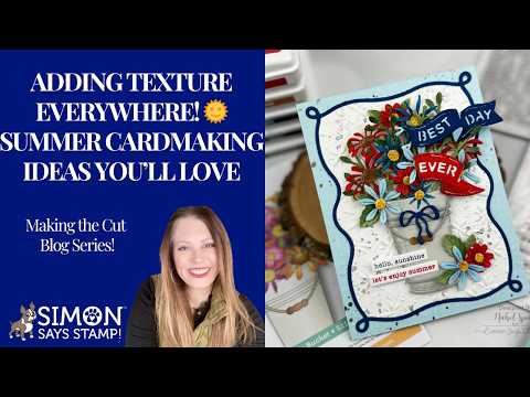 Simon Says Stamp Embossing Folder Dancing Starlets sf512 Adding Texture EVERYWHERE! 🌞 Summer Cardmaking Ideas You’ll Love Nichol Spohr
