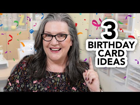 CZ Design Stamps and Dies Inside Greetings Birthday set1058ig STAMPtember Three Birthday Card Ideas Cathy Zielske