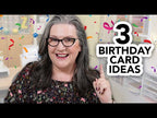 CZ Design Stamps and Dies Inside Greetings Birthday set1058ig STAMPtember Three Birthday Card Ideas Cathy Zielske